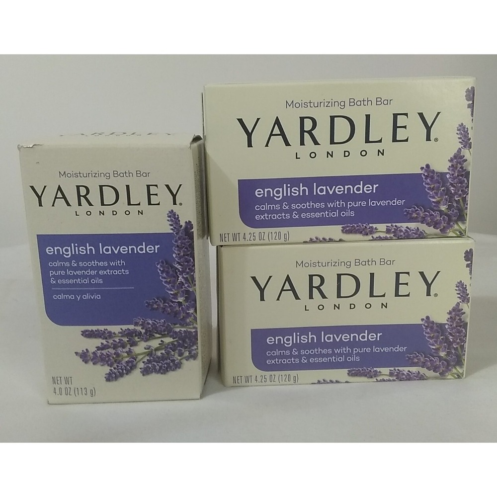 Yardley London English‎ Lavender Bar Soap Moisturizing 3 Bars NEW